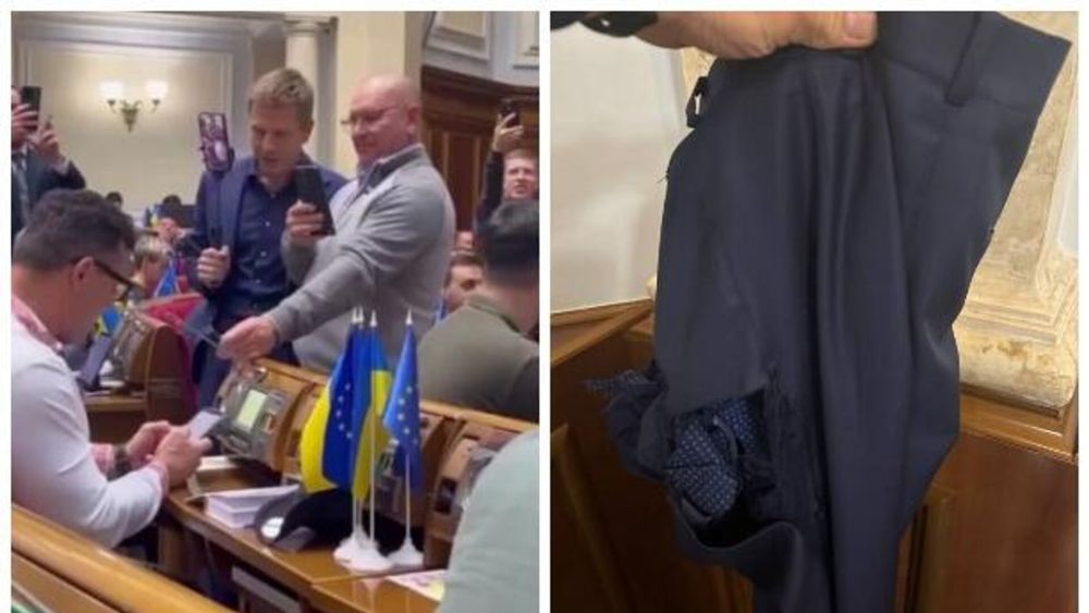 В Верховной Раде Гончаренко* назвали петухом и порвали штаны