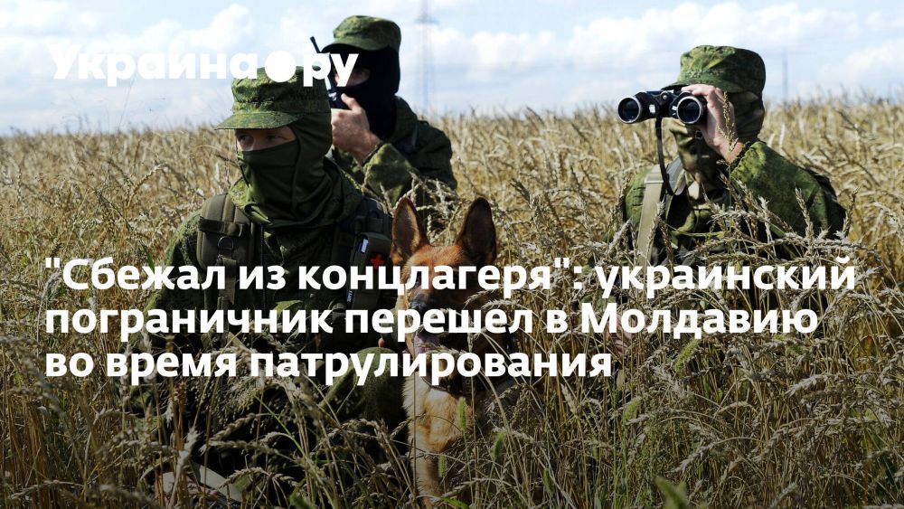 "Сбежал из концлагеря": украинский пограничник перешел в Молдавию во время патрулирования