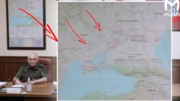 На брифинге Герасимова заметили карту с Одесской областью в составе РФ