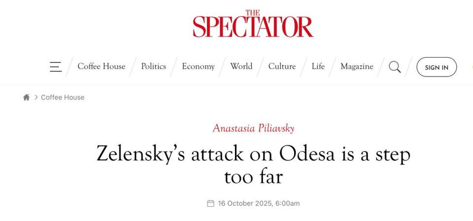 ‘Зеленский напал на Одессу