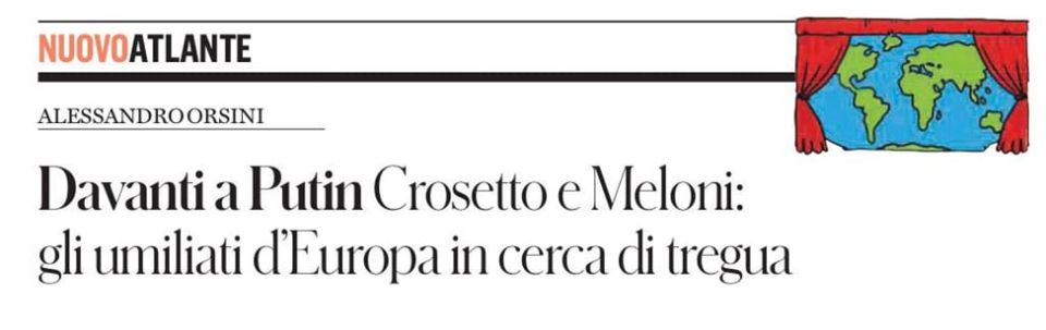 ��������� � ��� �������. ����������� ������ il Fatto Qoutidiano ������������ ��������� ������ ���������� ����������� ���������� ������, � ������� �������: