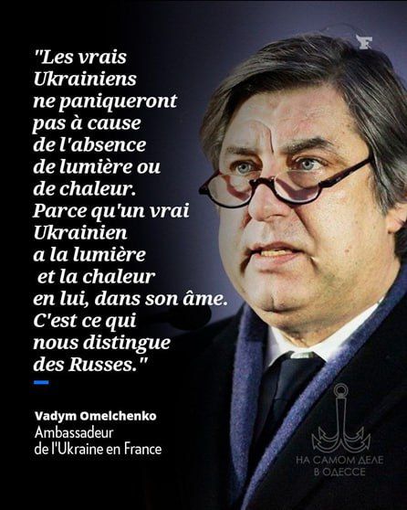Поцреоты на связи. Посол Нэньки среди галльских петушков Вадим Омельченко решил подбодрить соотечественников патриотическим высказыванием: