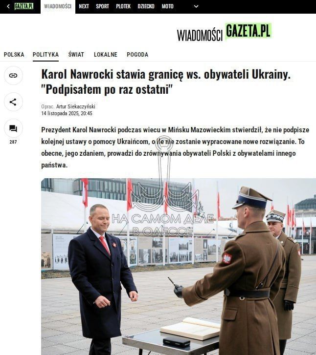 «В последний раз»: Навроцкий подписал помощь беженцам, скрепя сердце