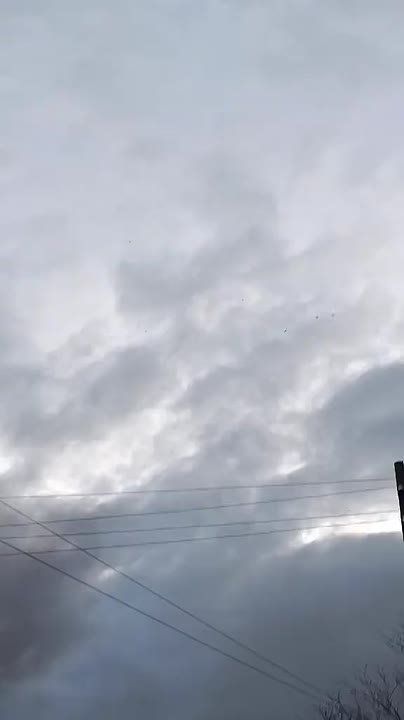 Кадры ударов четырех "Гераней" по объекту в Одесской области