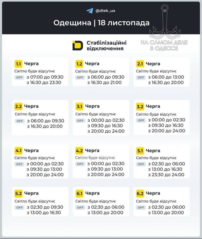 Коммунальные службы 18 ноября 2025 года в Одессе и области информируют: