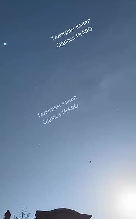 Кадры из Одессы, ППО отрабатывает на 10/10