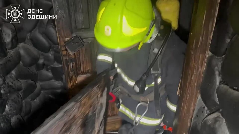 В Одессе ночью подгорела баня