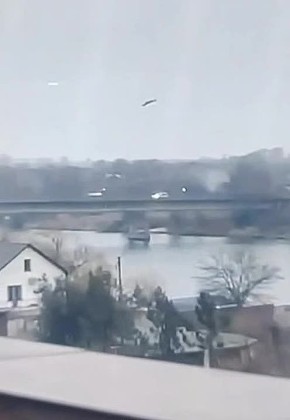 Удар "Герани-2" по мосту через Днестр в селе Маяки Одесской области