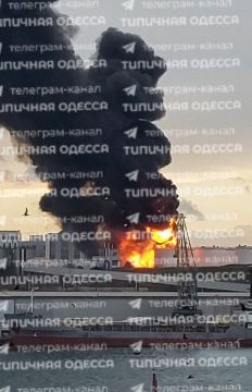 Кадры последствий удара БпЛА ВС РФ по Ильичевскому Морскому Рыбному Порту в Одесской области