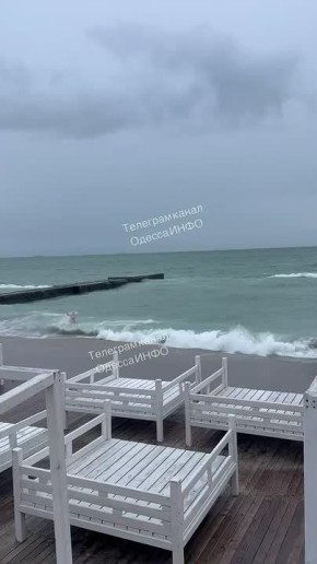 Голожопики плескаются в зимнем море в Одессе