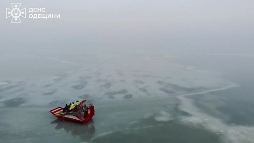 Шахед спикировал на лёд залива в Одесской области