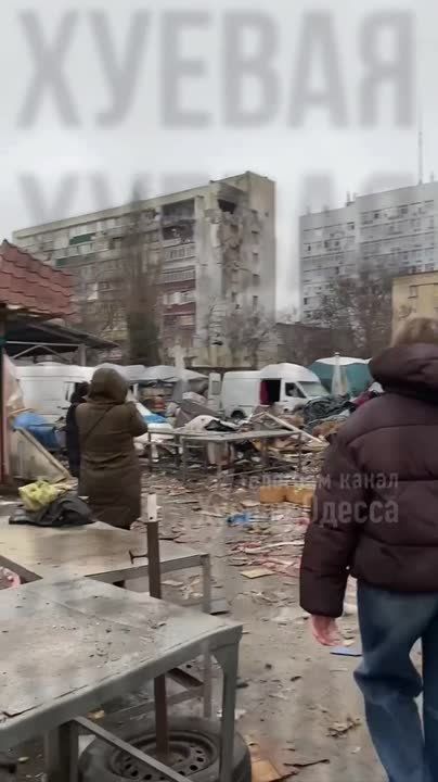 Последствия ночных ударов по Одессе