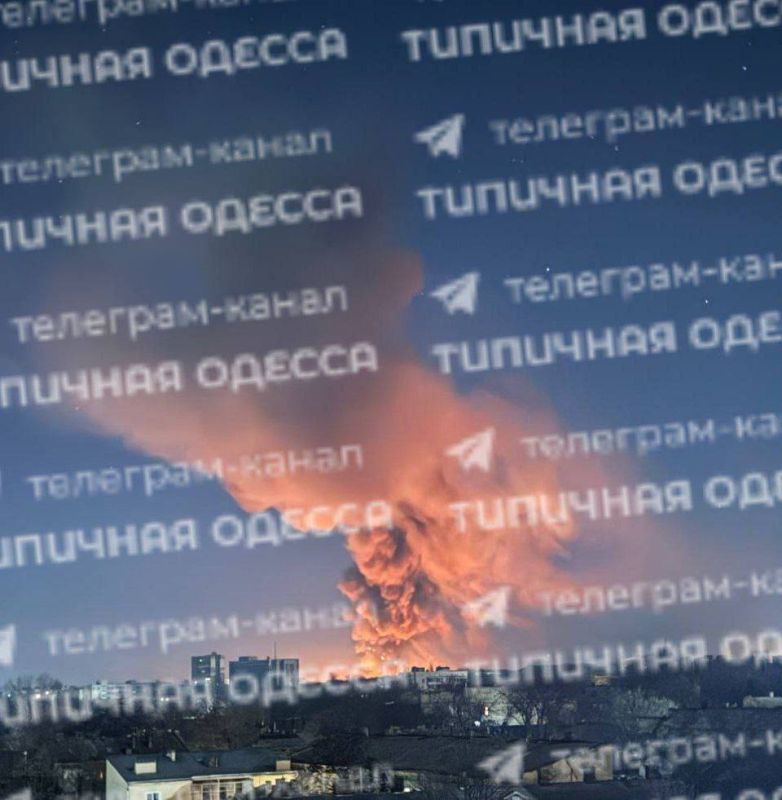 Масштабный пожар на объекте в Одессе после визита "Гераней"