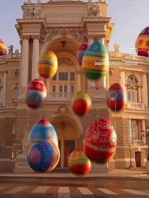 Даже главные достопримечательности Одессы отмечают Пасху