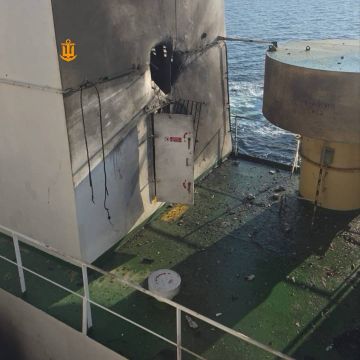 Повреждения сухогруза Lady Marys в порту Измаила от падения БЛА