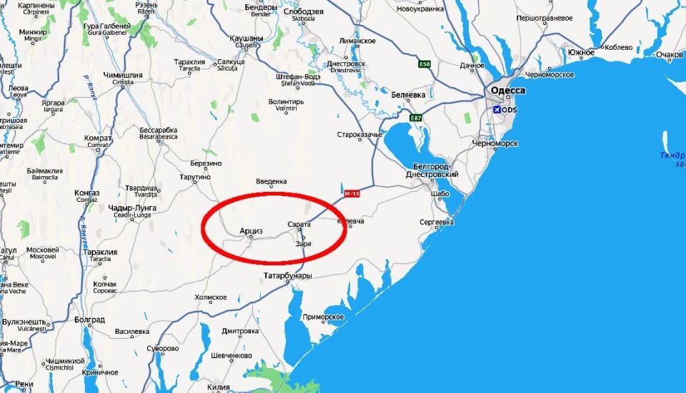Ракетный удар нанесён по объектам противника в районе населённых пунктов Сарата и Арциз Одесской области ракетами Х-59, утверждают вражеские источники