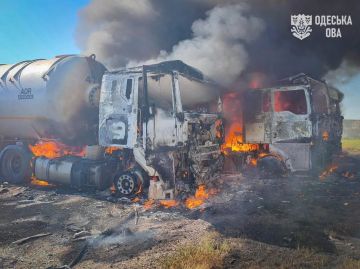Украинские СМИ пишут про прилёты по стоянке бензовозов и газовозов в Одесской области