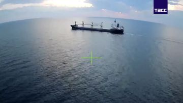 Сухогруз, осуществлявший переход в порт Черноморск Одесской области, был поражен ВС РФ в акватории Черного моря с помощью БПЛА "Герань-2", сообщает МО