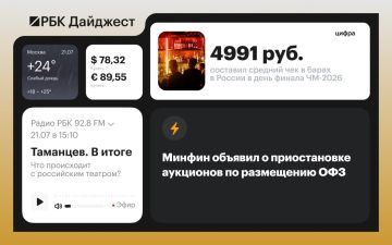 Главные новости к вечеру 20 июля