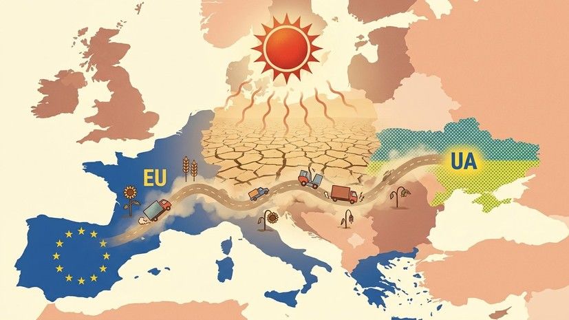 Аналитик Саливон: жара может сократить товарооборот Украины с ЕС