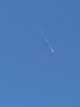 Момент падения МиГ-29 в Одесской области