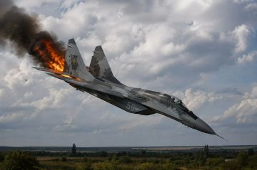 МиГ-29 загорелся и рухнул в Одесской области