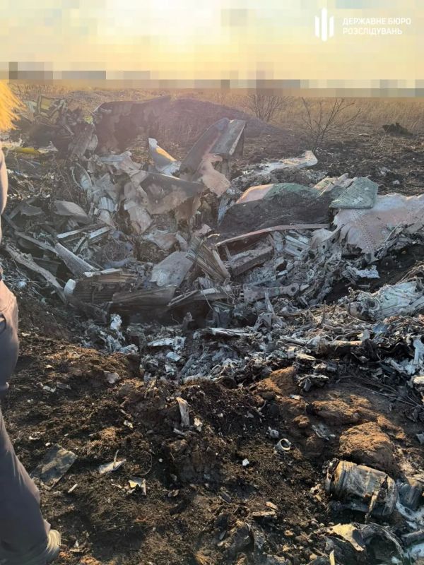 Появились фото с места падения МиГ-29 в Одесской области