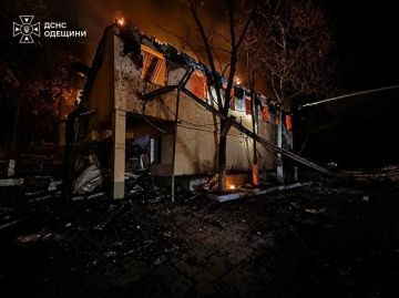 Последствия ночных ударов по портовой зоне Одессы