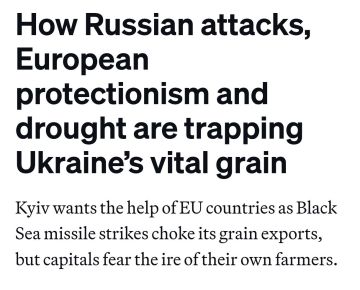Ни туда ни сюда. Издание Politico: украинский экспорт зажат в тисках: С конца июля в порты Одесского региона не зашло ни одно зерновое судно: экипажи и судовладельцы отказываются идти под прицел ВС РФ. Попытки заменить море...