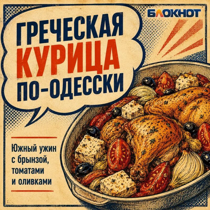 Греческая курица по-одесски: готовим южный ужин