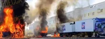 Склады АТБ горят в Одесской области
