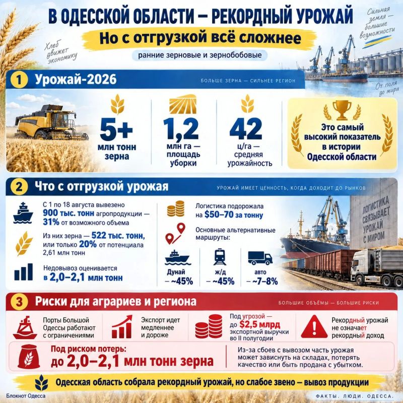 Одесса собрала рекордный урожай зернобобовых культур