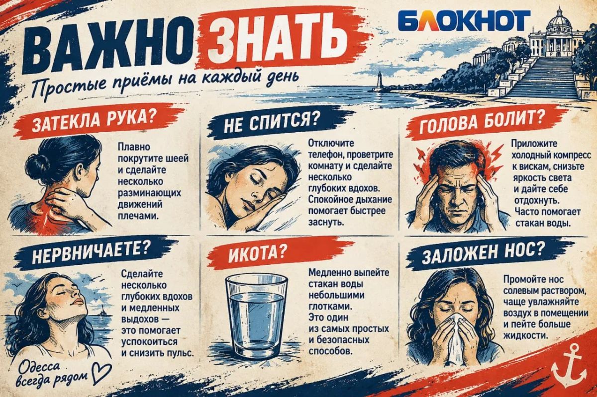 Затекло, заболело, не спится: держите шпаргалку