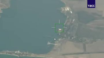 БПЛА "Герань-4" нанесли удар по сухогрузу в порту Южный в Одесской области, на судне возник пожар, сообщили в МО РФ