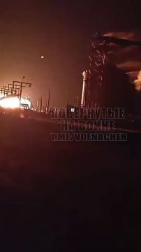 Экшн из Одесской области.. Недавний массированный налет БпЛА «Герань-2» на зерновой терминал в порту Черноморска