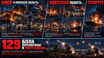 Итоги ночной смены. Нанесен групповой удар высокоточным оружием наземного базирования и беспилотными летательными аппаратами по логистическим центрам, объектам портовой и транспортной инфраструктуры, а также морским судам...
