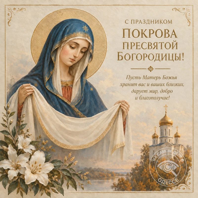 Всех православных людей от души поздравляем с великим и светлым праздником — Покровом Пресвятой Богородицы!